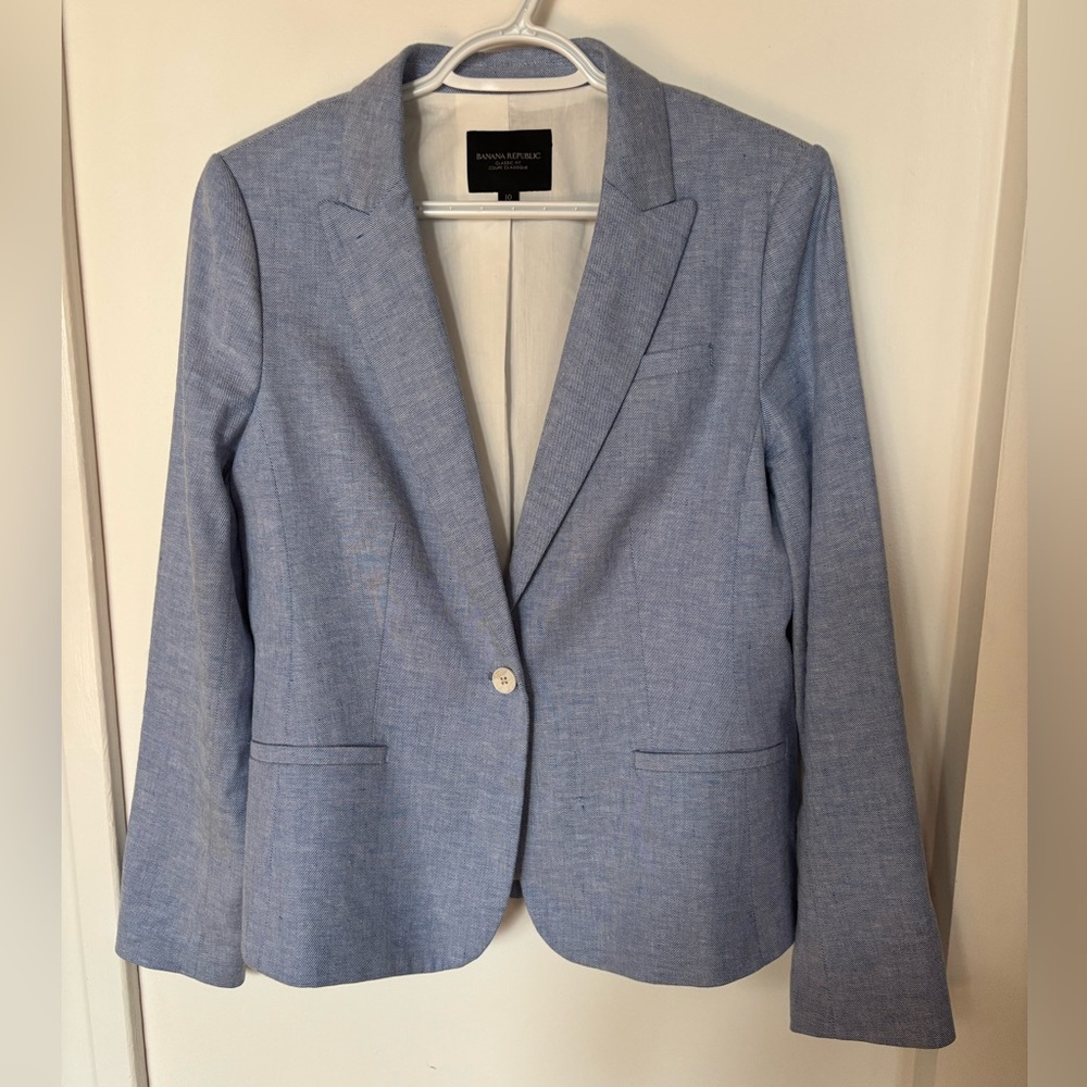 Banana Republic Light Blue Women's Blazer